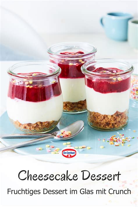 Cheesecake Im Glas Rezept Dr Oetker Recept Sommar Dessert