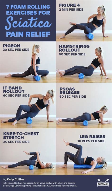 7 foam rolling exercises for sciatica pain relief – Artofit