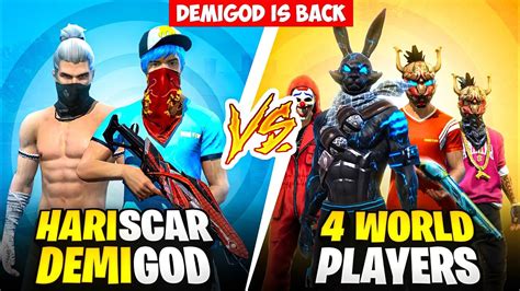 DemiGod X Hariscar 2 vs 4 World player DemiGod வநதடடனன சலல