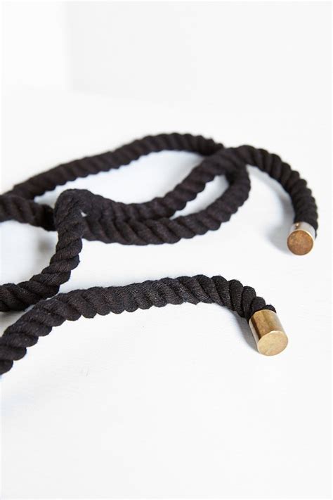 Silence + noise Rope Tie Belt in Black | Lyst