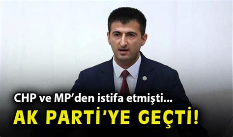 Chp Ve Mpden Istifa Eden Elebi Ak Parti Ye Ge Ti Siyaset Nc