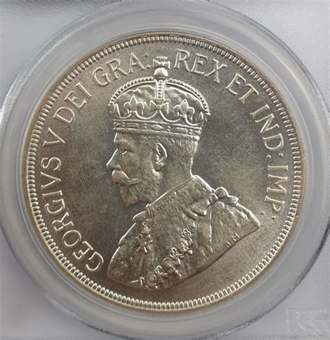 Cyprus 45 Piastres 1928 MS 63 George V Silver Sopcoins