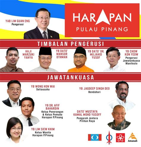 Ketua Menteri Pulau Pinang Mengumumkan Kerajaan Negeri Pakatan Harapan