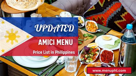 AMICI MENU PHILIPPINES & UPDATED PRICS 2024