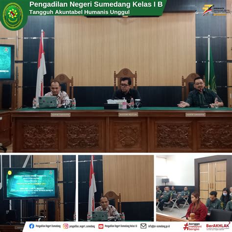 SOSIALISASI APLIKASI SIDANG CERDAS Pengadilan Negeri Sumedang Kelas IB