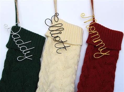 Amazon Personalized Christmas Stocking Name Tags Customized