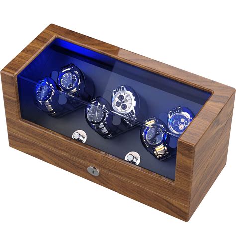 Triple Tree Watch Winder For Rolex Automatic Watches With Flexible