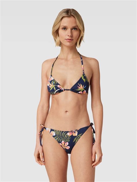 Roxy Bikini Oberteil Mit Floralem Print Modell Into The Sun Marine