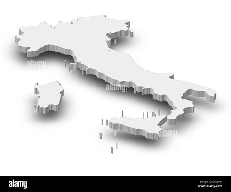 Political Map Of Italy With The Several Regions Stock Photo Alamy