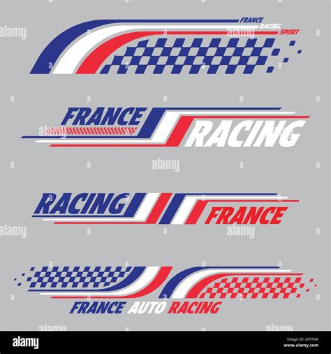 Racing France Flag Decals Stock Vector Image And Art Alamy