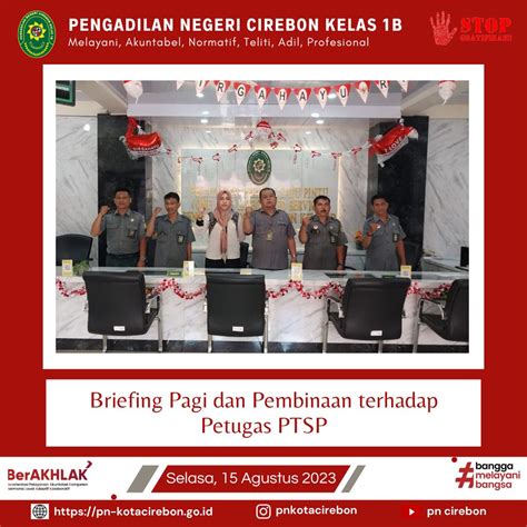 Briefing Pagi Dan Pembinaan Terhadap Petugas Ptsp Agustus