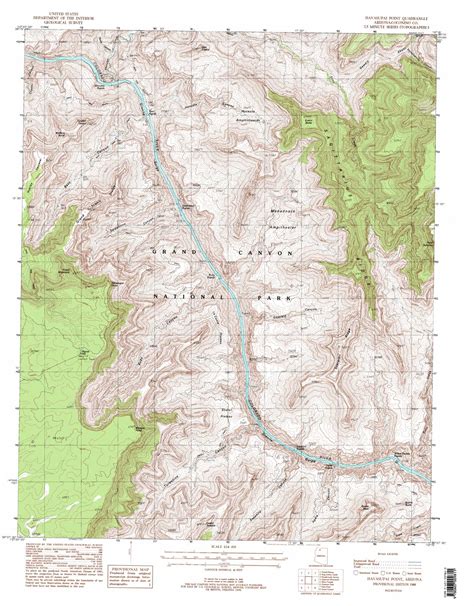 Havasupai Point Topographic Map 1 24 000 Scale Arizona