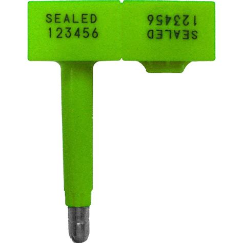 Tydenbrooks Security Seals Type Plastic Overmolded Bolt Seal Overall Length Decimal Inch