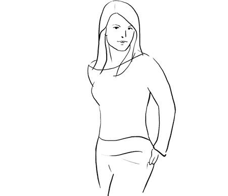 Mujeres Cuerpo Completo Dibujo Imagui