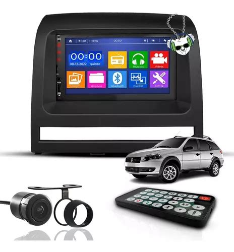 Kit Central Multimidia Som Carro Mp Din Espelha Bt Fiat Frete Gr Tis