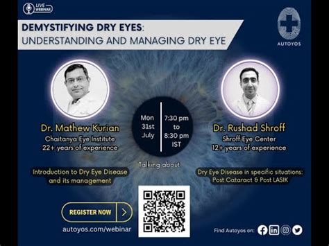 Webinar Demystifying Dry Eyes Understanding Management Of Dry Eye