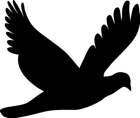 Dove Silhouette Outline At Getdrawings Free Download