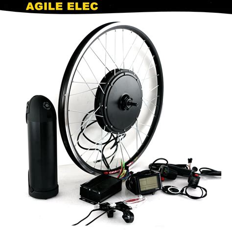 Agile 48V 500W 1000W Brushless Electric Bike Hub Motor Kit With Battery