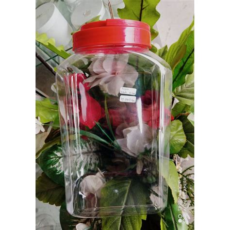 Jual Toples Plastik Liter Dengan Tutup Toples Cupang Toples Makanan