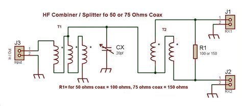 Antenna Splitter Rx Hf Mhz Splitter Diy Kit Alexnld