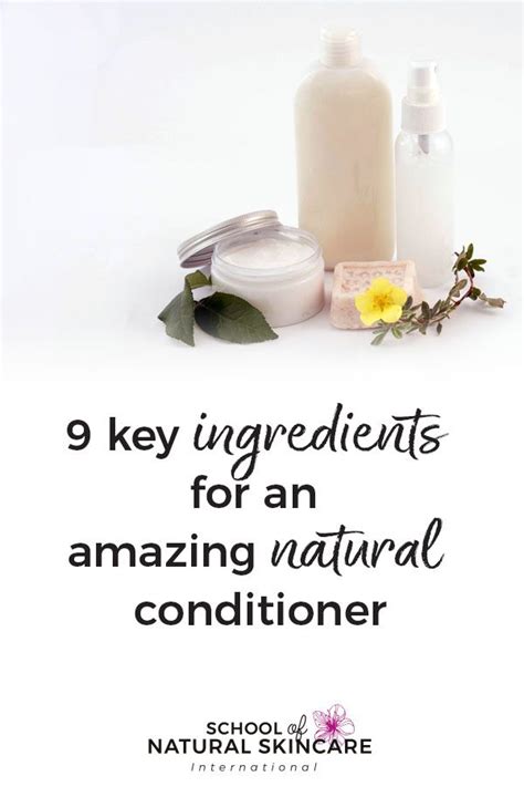 9 Key Ingredients for an Amazing Natural Conditioner - School of ...