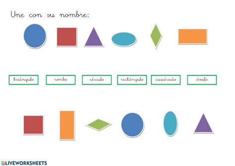 Figuras Geom Tricas Interactive Worksheet Worksheets School Subjects