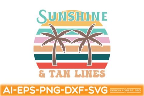 Sunshine And Tan Lines Graphic By Design Forest 360 · Creative Fabrica