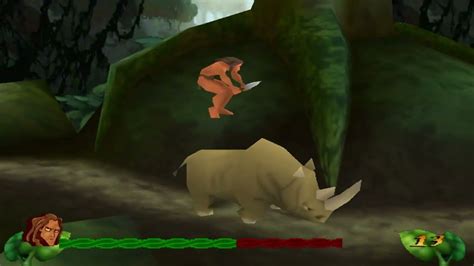 Disneys Tarzan Action Game Hard Level 6 Sabor Attacks Youtube