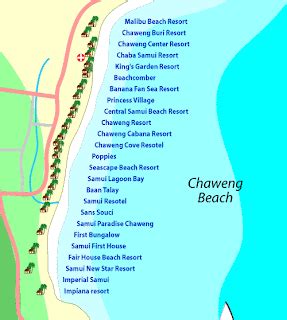 Paul And Ange S Wedding Chaweng Resorts Map