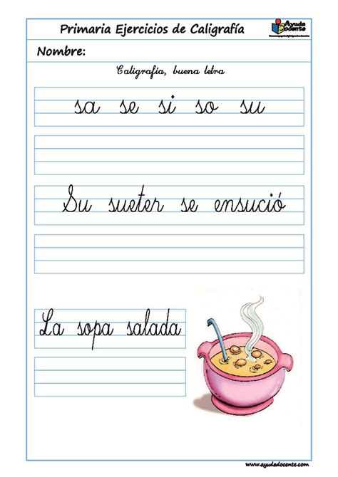 Cuaderno Para Aprender A Escribir Letra Cursiva Te Presento Un Fant