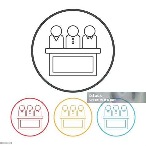 심사위원 꺾은선형 아이콘크기 2015년에 대한 스톡 벡터 아트 및 기타 이미지 2015년 검사 변호사 경찰관 Istock