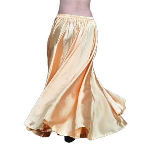 Bellyqueen Sparkling Satin Swing Long Skirt For Belly Dance Costume