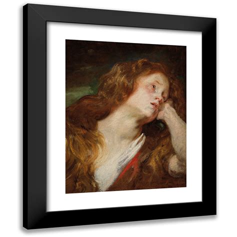 Anthony Van Dyck X Black Modern Framed Museum Art Print Titled A