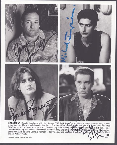 The Sopranos Tv Cast Autographed Signed Photograph Co Signed By