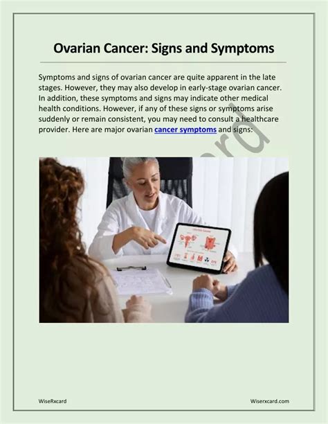 Ppt Ovarian Cancer Signs And Symptoms Powerpoint Presentation Free