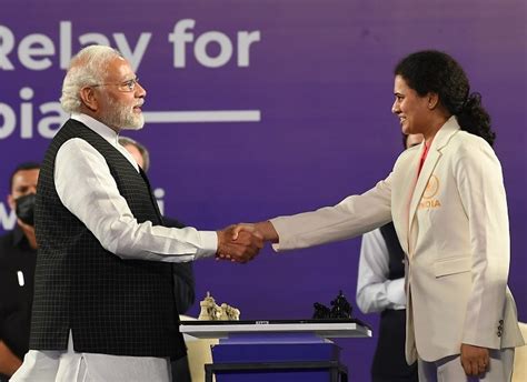 Pm Launches Historic Torch Relay For Th Chess Olympiad