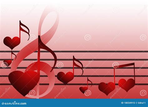 Valentines Music Hearts Royalty Free Stock Photo Image 18034915