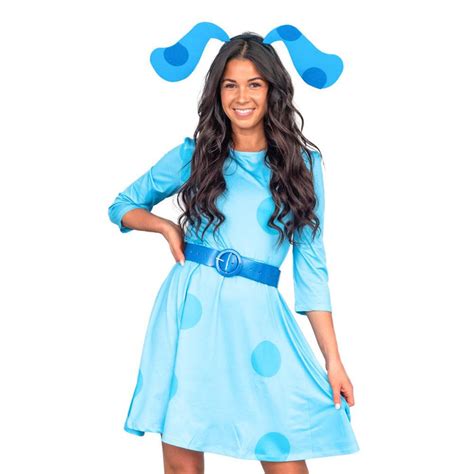 Blue S Clues Dress Halloween Costume Cosplay Deluxe Complete Set