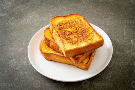 French Toast On White Plate Stock Photo At Vecteezy