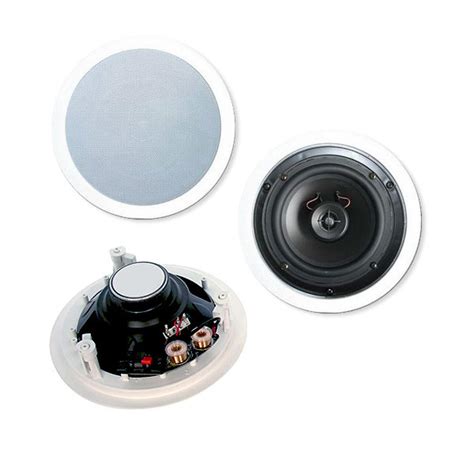 8 Inch 2 Way Ceiling Speakers 120w Max Pair