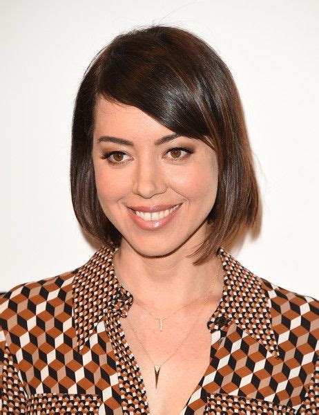 Aubrey Plaza Bob Lob Hairstyle Bob Hairstyles Long Bob Hairstyles