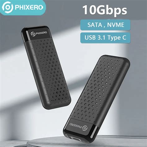 Phixero M Nvme Enclosure Usb Gen Gbps Ssd Nvme M Case M To