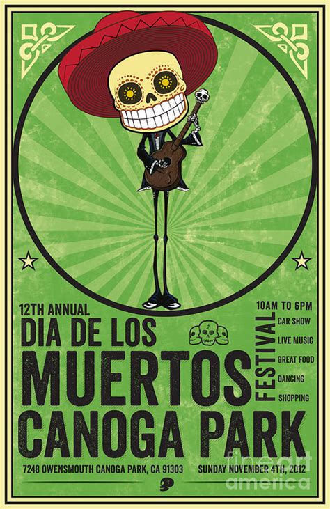 Dia De Los Muertos Poster Digital Art By Lorenzo Belmonte Fine Art