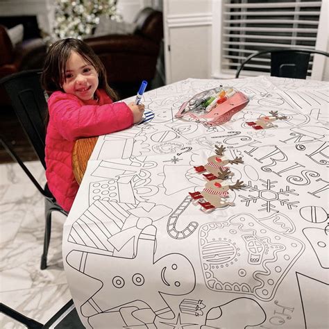 Colorful Celebrations: Why a Christmas Coloring Tablecloth is the Perf