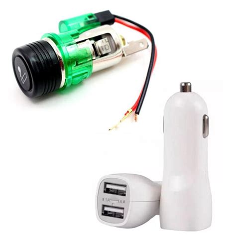 Kit Carregador Celular Automotivo 12V 2 Usb Carrega Verde No Shoptime