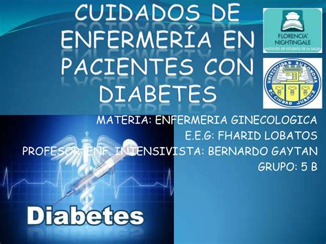 Cuidados De Enfermeria En Pacientes Con Diabetes Mellitus Ppt