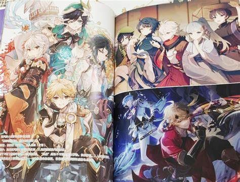 Genshin Impact Fan Made Artbook With Random Artworks Genshin Etsy