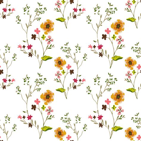 Floral Seamless Vector Illustration Pattern Background Design For Use