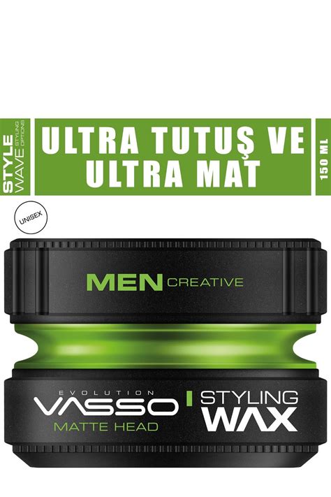 Vasso Men 24 Saat Ultra Güçlü Sert Tutuş Ve Ultra Mat Görünüm Sağlayan