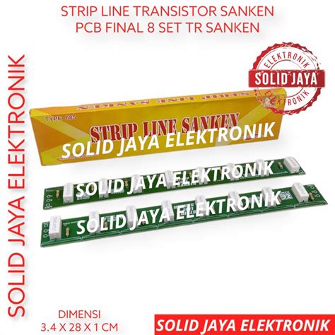 Jual PCB TR FINAL STRIP LINE TRANSISTOR 8 SET SANKEN TOSHIBA MJL DRIVER